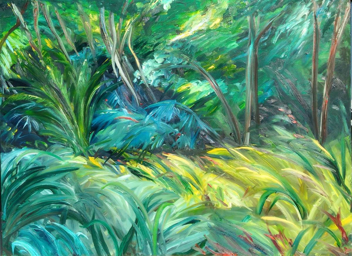 Jungle,huile sur toile,Tableaux contemporains,artiste peintre Florence
GAUTIER,oeuvre contemporaine.