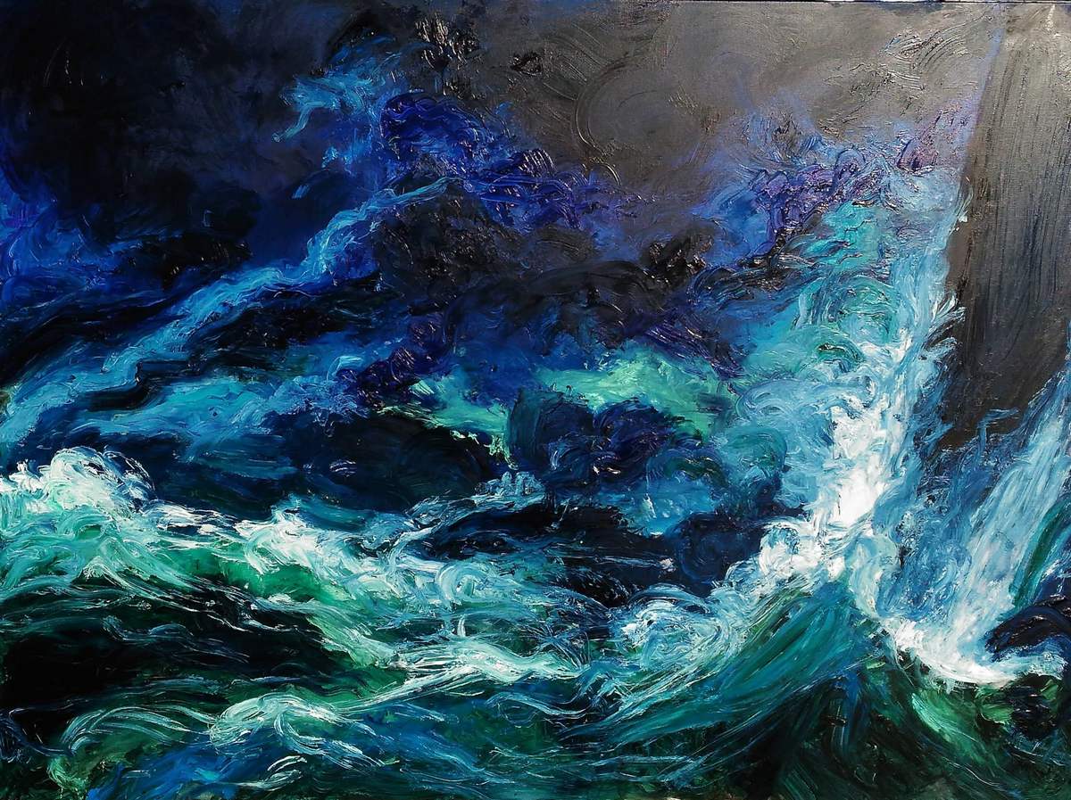  vagues-vertes-huile-sur-toile,Galerie de tableaux 2018,Artiste peintre
contemporain,artiste peintre Florence Gautier