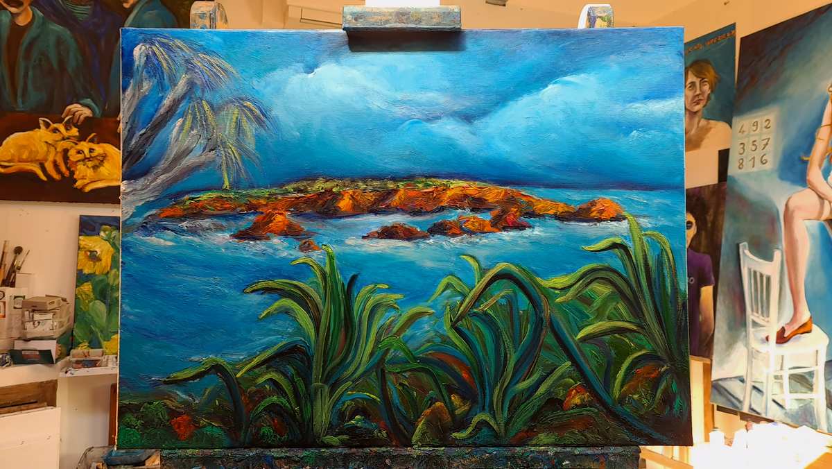  peinture-contemporaine-gautier-  Artiste peintre Saint Raphael, F.Gautier