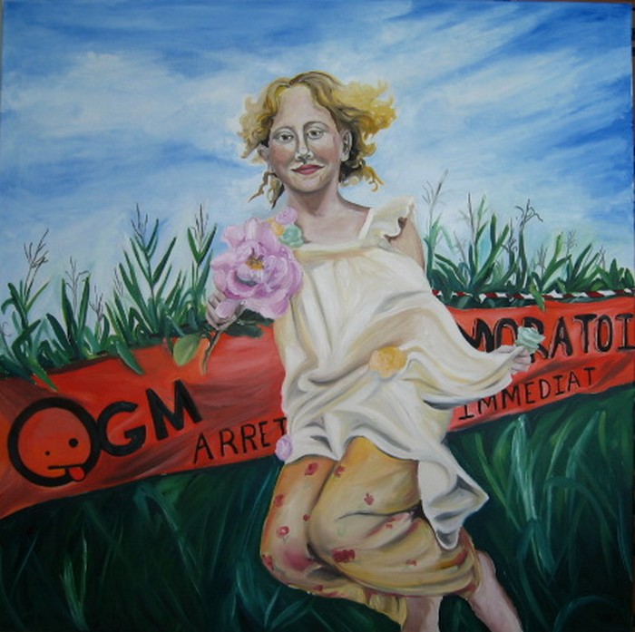 OGM-1,huile sur toile.Artiste peintre Florence Gautier.